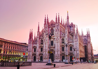 Image showing Duomo cathedral in Milan, Italy