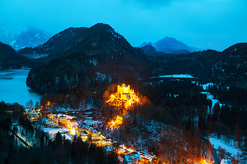 Image showing Hohenschwangau castle in Bavaria, Germany