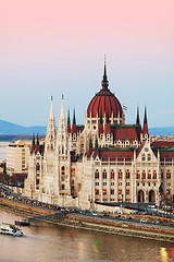 Image showing Parliament building in Budapest, Hungary