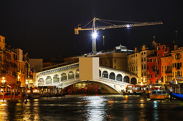 Image showing Rialto bridge (Ponte di Rialto) in Venice