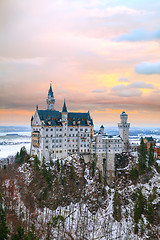 Image showing Neuschwanstein castle in Bavaria, Germany