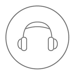 Image showing Headphone line icon.