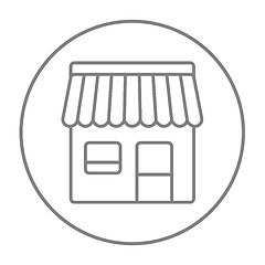 Image showing Shop line icon.