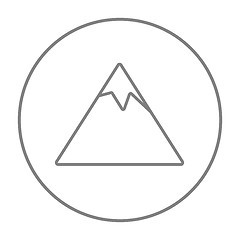 Image showing Mountain line icon.