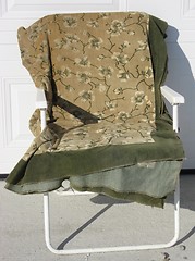 Image showing Chair with a old blanket