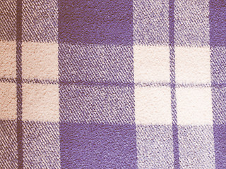 Image showing Retro looking Blue tartan background