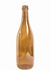Image showing  Bottle of wine isolated vintage