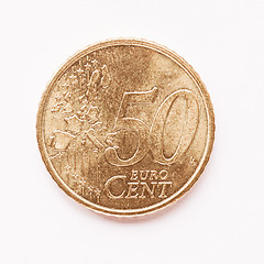 Image showing  50 cent coin vintage