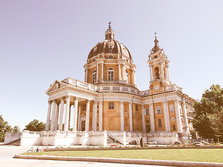 Image showing Basilica di Superga, Turin, Italy vintage