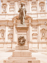 Image showing Manzoni statue, Milan vintage