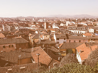 Image showing Chieri aerial view vintage