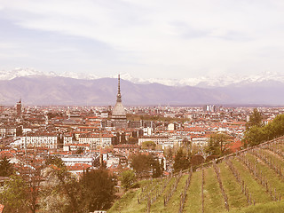 Image showing Turin view vintage