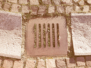 Image showing  Drain gutter vintage