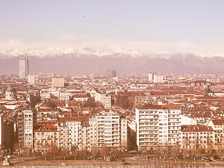 Image showing Turin view vintage