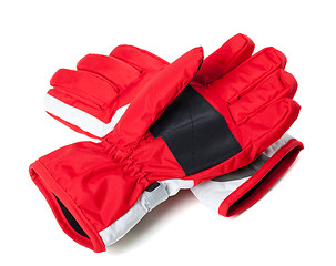 Image showing Winter ski gloves 