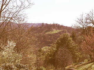 Image showing Turin hills vintage