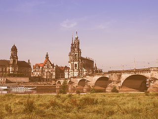 Image showing Dresden Hofkirche vintage