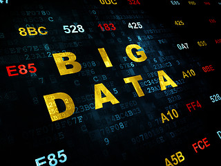 Image showing Information concept: Big Data on Digital background