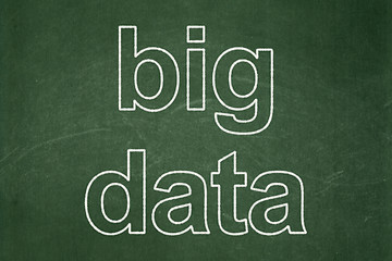 Image showing Information concept: Big Data on chalkboard background