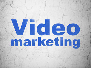 Image showing Marketing concept: Video Marketing on wall background