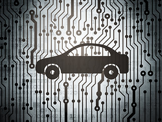 Image showing Tourism concept: circuit board with Car