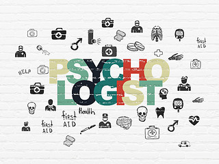 Image showing Healthcare concept: Psychologist on wall background