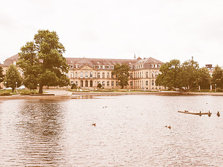 Image showing Gardens in Stuttgart Germany vintage