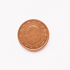 Image showing  Belgian 1 cent coin vintage