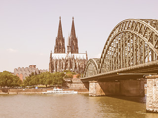 Image showing Koeln panorama vintage