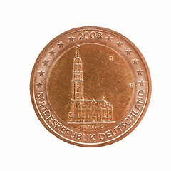 Image showing  German Euro coin vintage