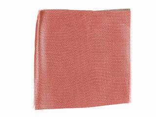 Image showing  Red fabric sample vintage