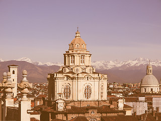 Image showing San Lorenzo church, Turin vintage