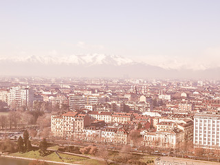 Image showing Turin view vintage