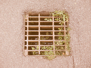 Image showing  Manhole detail vintage
