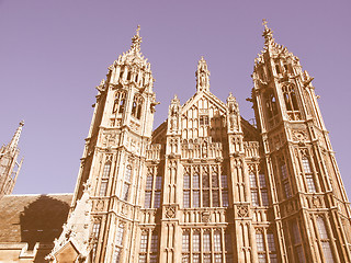 Image showing Houses of Parliament vintage