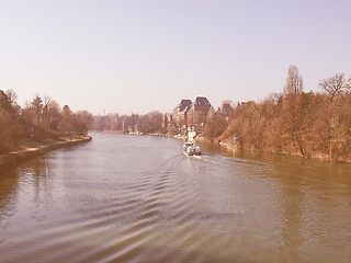 Image showing River Po, Turin, Italy vintage