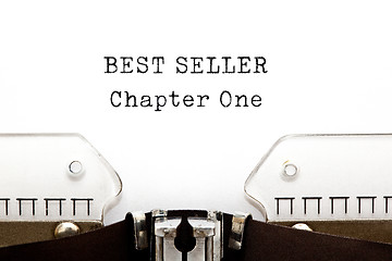 Image showing Best Seller Chapter One Typewriter