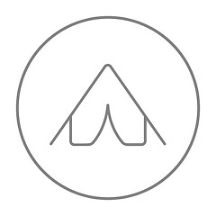Image showing Tent line icon.