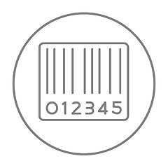 Image showing Barcode line icon.