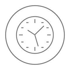 Image showing Wall clock line icon.