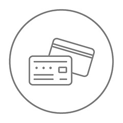 Image showing Credit card line icon.