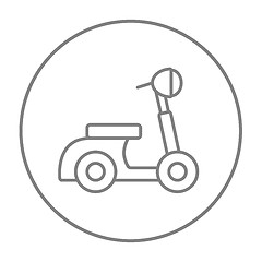 Image showing Scooter line icon.