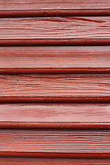 Image showing brown painted fir boards