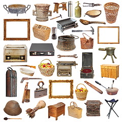 Image showing collection of isolated vintage objects