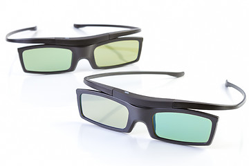 Image showing 3d glasses on white 