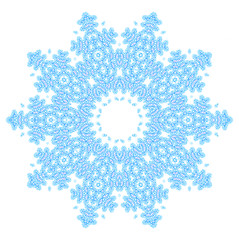 Image showing Abstract snowflake