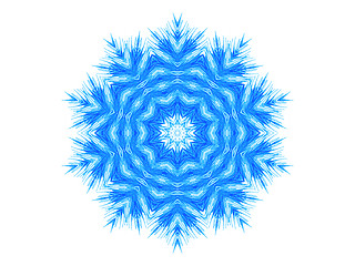 Image showing Abstract blue pattern shape