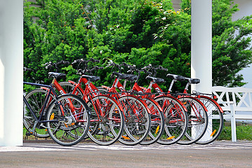 Image showing Bicycle parking.