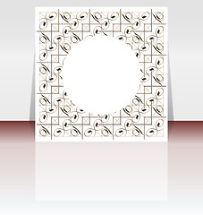 Image showing Presentation of flyer design content background. vector illustration