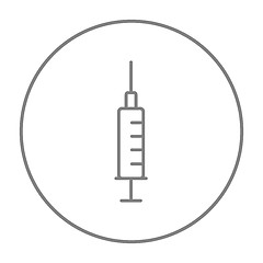 Image showing Syringe line icon.